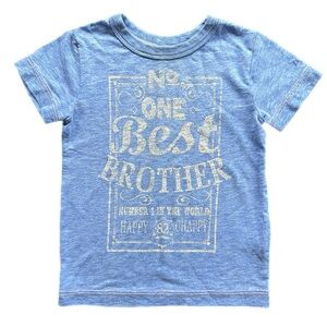 Next Best Brother Blue Short Sleeve Tee Shirt Size 9-12 Months